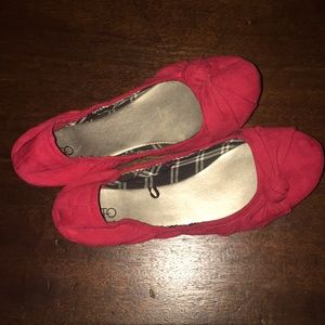 Cato Red Scrunchy Flats
